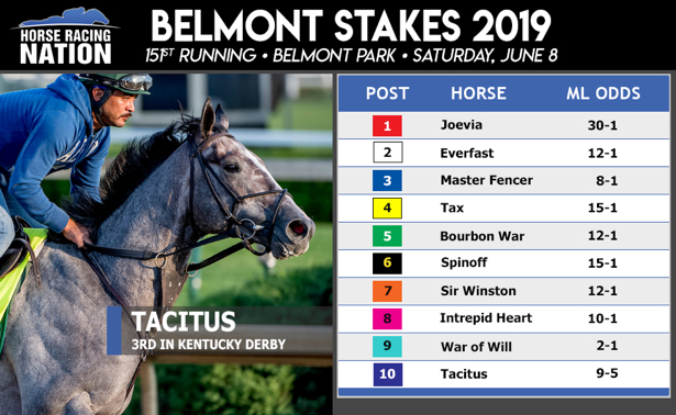 belmont park odds