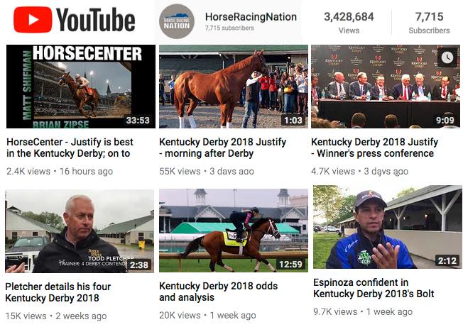 Horse Racing Nation on Youtube